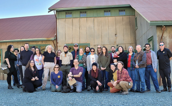 Cultural Resources Division and Sierra District staff meet at Empire Mine SHP