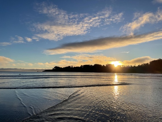 William R. Hearst Memorial Beach_sunset