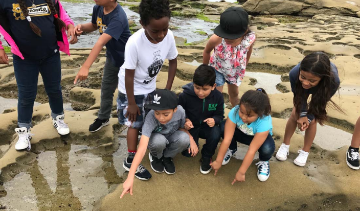 Kids play at a state park