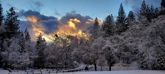 Indian Grinding Rock SHP (Snow  at Chaw'se 2) by Kaylee Pinola