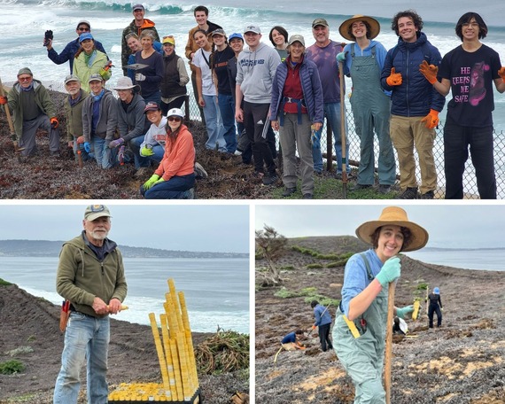 Fort Ord Dunes SP_collage with group photo and volunteers