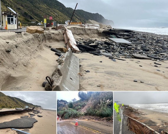 Angeles District storm damage collage 