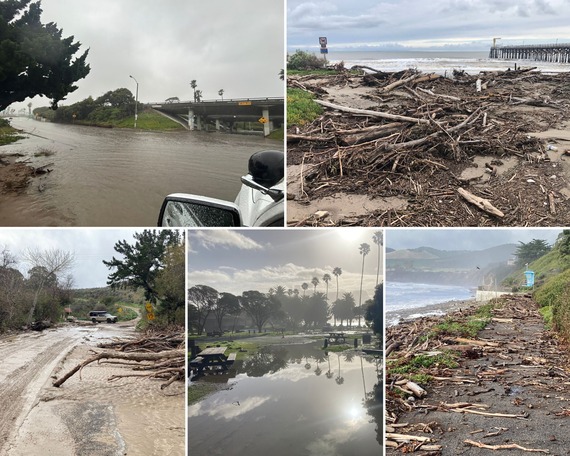 Channel Coast District storm damage collage