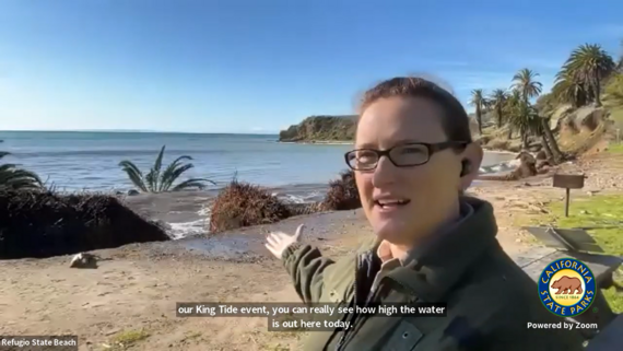 King Tides_PORTScast screenshot of Jennifer Kubel