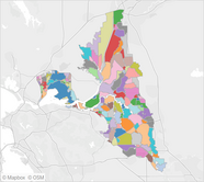 Color-coded map of Sacramento-San Joaquin Delta islands