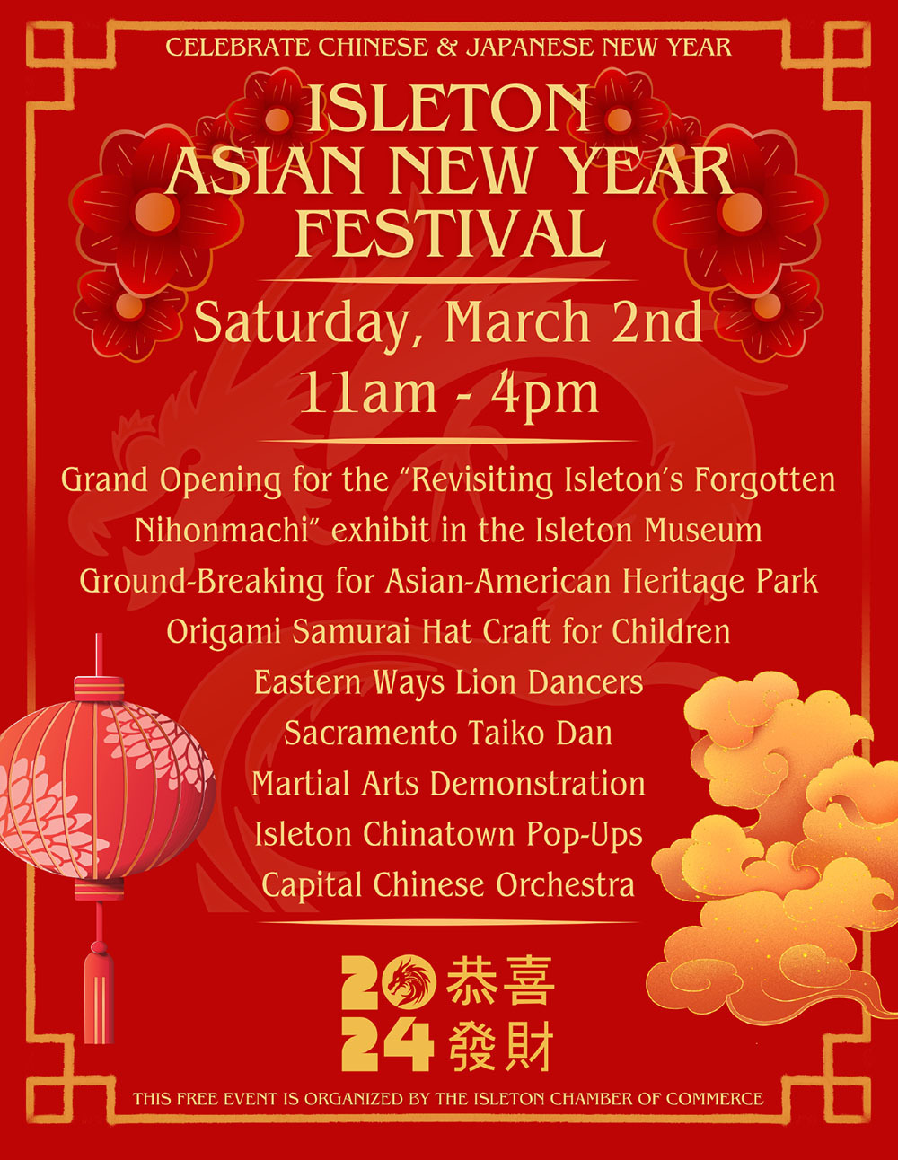 Isleton Asian New Year flyer