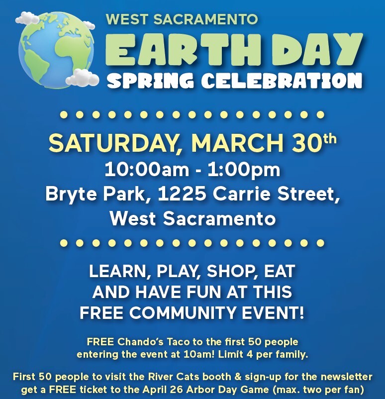 West Sacramento Earth Day flyer