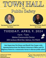 Flyer for town hall meeting