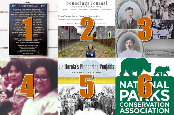 Montage of images from recent stories about Asian Americans/Pacific Islanders in the Delta