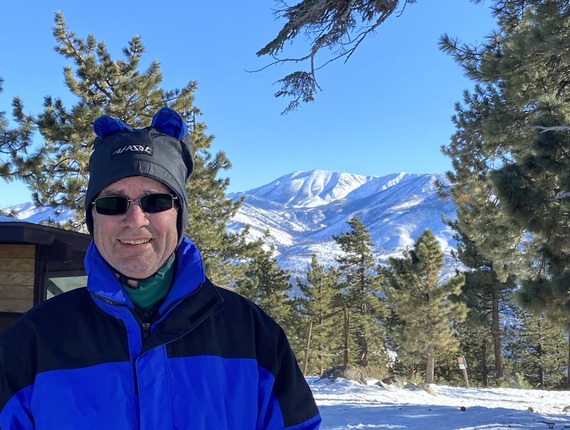 Commissioner Ed Patrovsky skiing Big Bear OHMVR