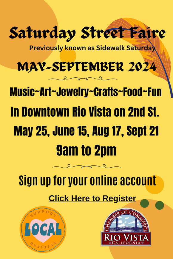 Rio Vista Saturday Street Faire flyer