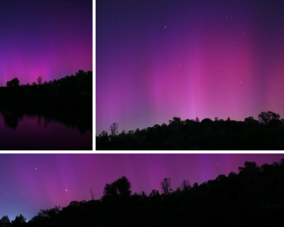 Folsom Lake SRA_Northern lights collage