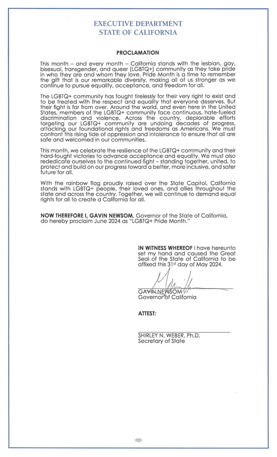 Pride Month Proclamation