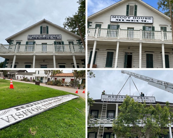 Old Town San Diego SHP_before and after pics of signs collage