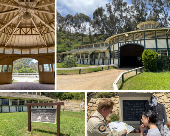 Will Rogers SHP stable collage