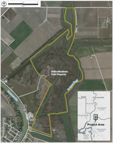Map with Delta Meadows property outlined