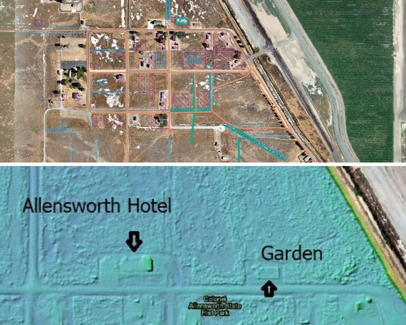 Colonel Allensworth State Historic Park LiDAR Study map collage