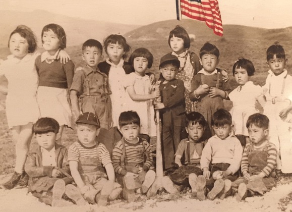 Children at a World War 2 relocation center for Japanese Americans