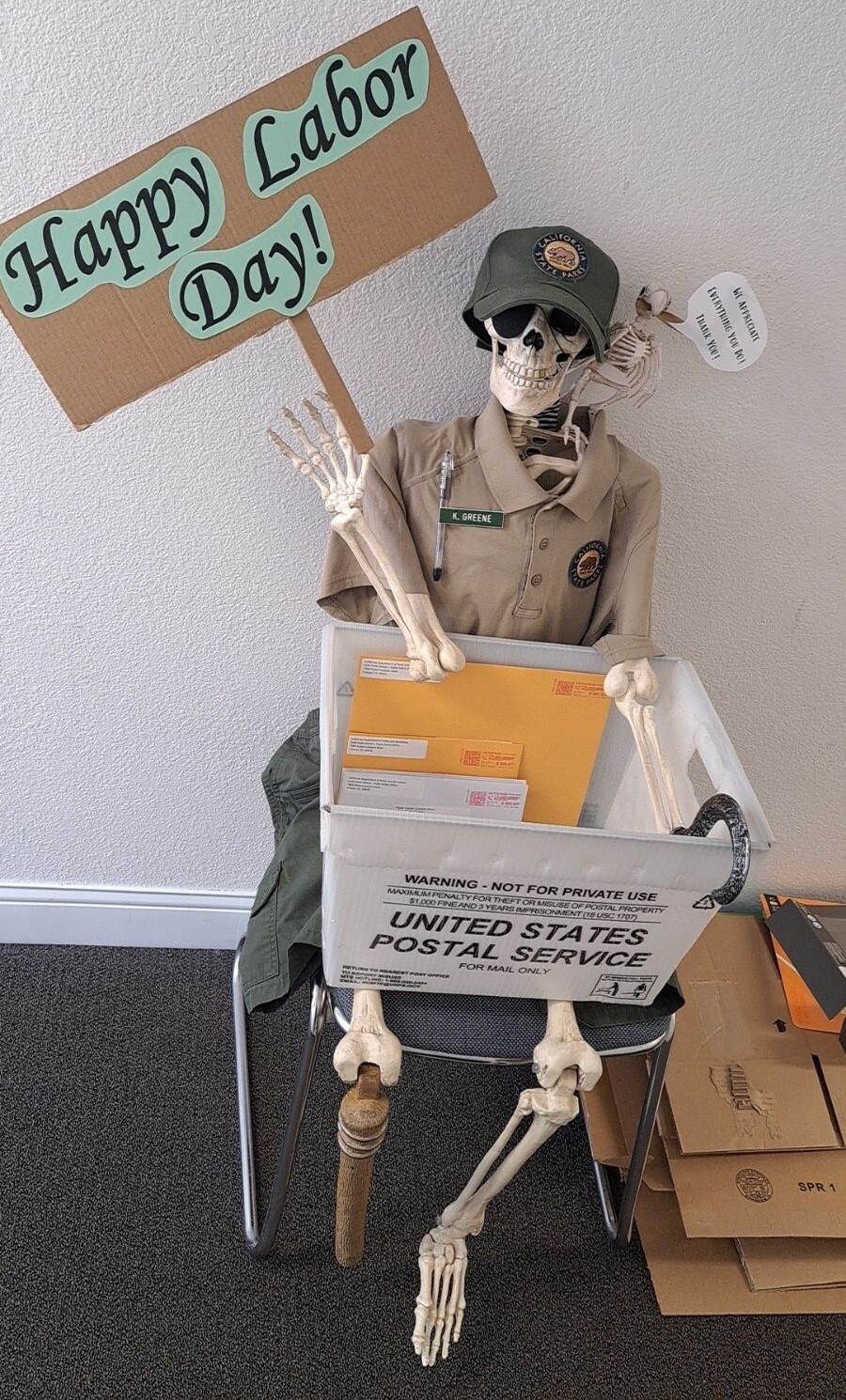 Gold Field District skeleton halloween labor day