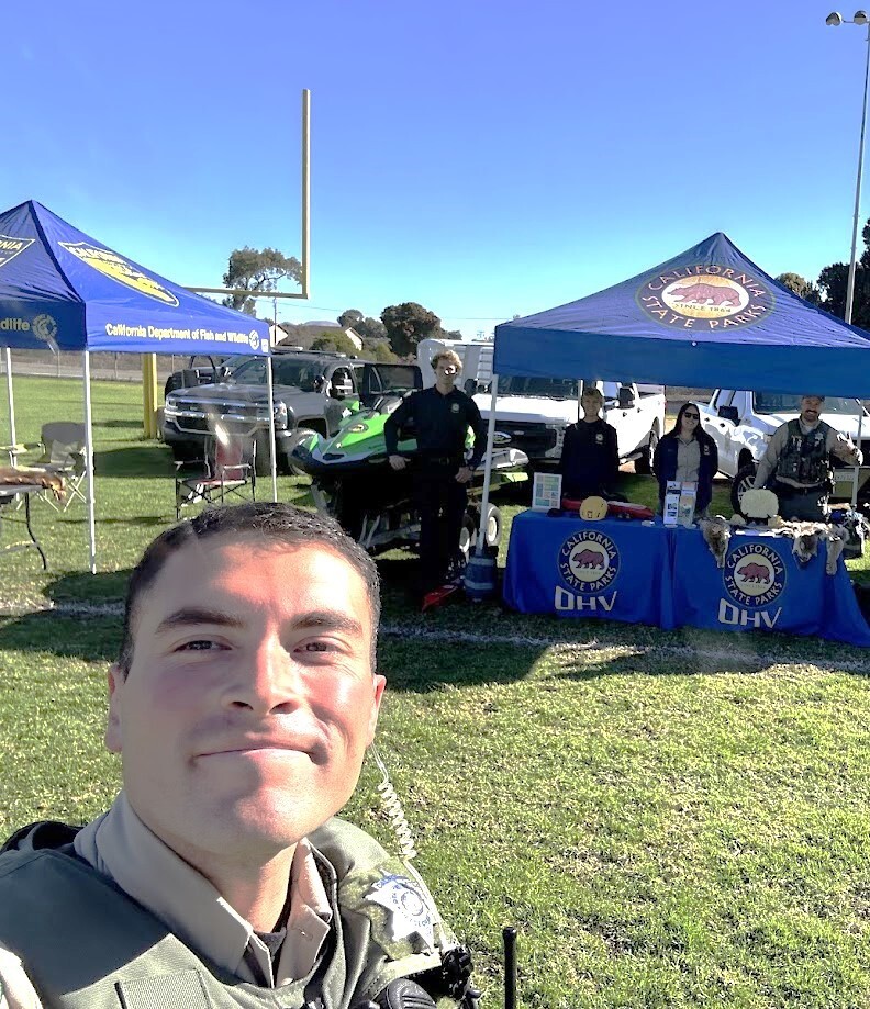 Grover Beach Cops Kids Central Coast California State Parks Booth Staff