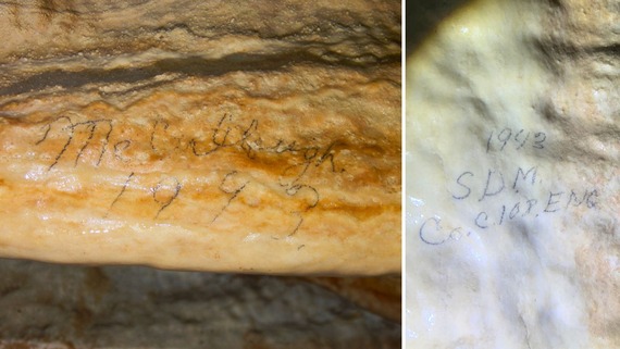 Providence Mountains rock writing
