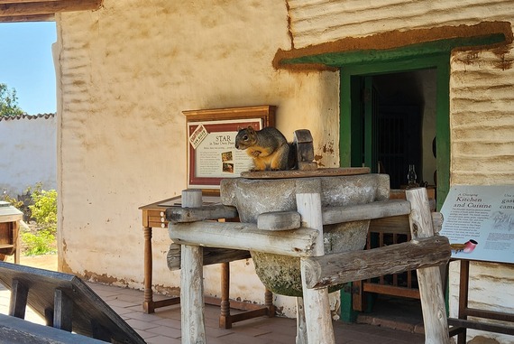 Casa de Estudillo Museum Squirrel Volcanic Water Filter Old San Diego State Historic Park