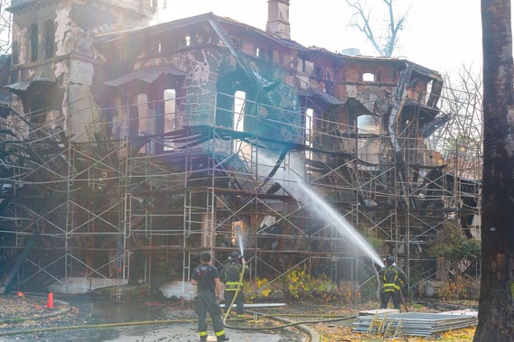 Bidwell Mansion Fire