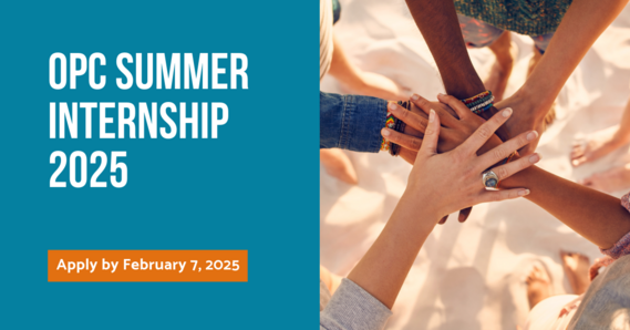 OPC Summer Internship Apply by February 7, 2025