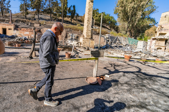 Director Quintero California State Parks Will Rogers State Historic Park Firestorm Damage Walking