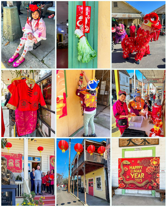 Montage of images from Lunar New Year in Locke