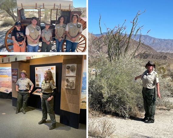 Collage of photos from Anza-Borrego State Park Commission Meeting March 2025
