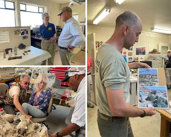 Collage of photos from Anza-Borrego State Park Commission Meeting March 2025