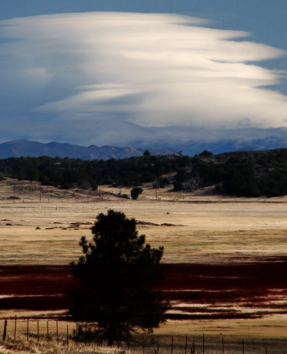 Cuyamaca Rancho State Park lenticular clouds over the desert
