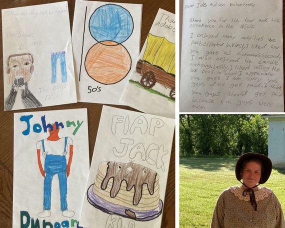 William B. Ide Adobe State Historic Park Collage Fourth Grade Visit