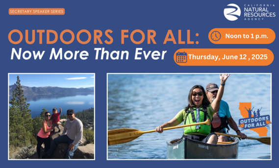 Outdoors for All Speaker Series flyer 