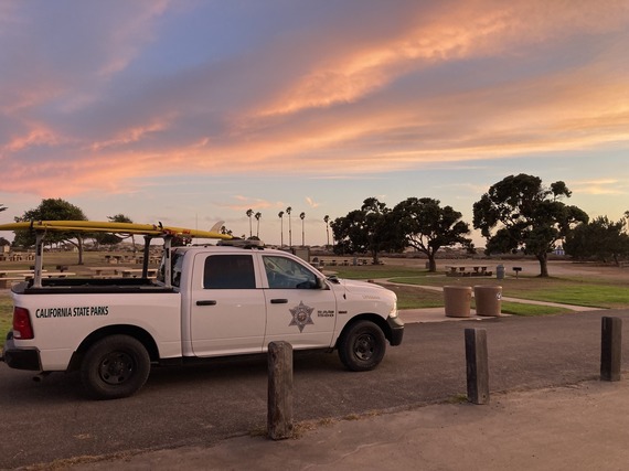 San Buenaventura State Beach Sunset California Park