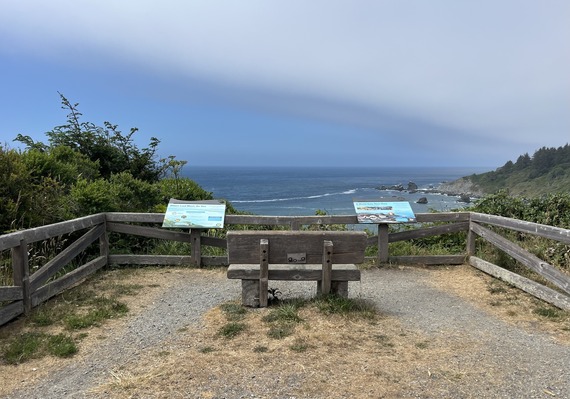 Sue-meg state park Palmers Point Trail Overlook Ocean