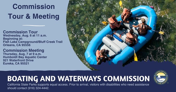 California Boating and Waterways Commission Meeting Eureka August 2025