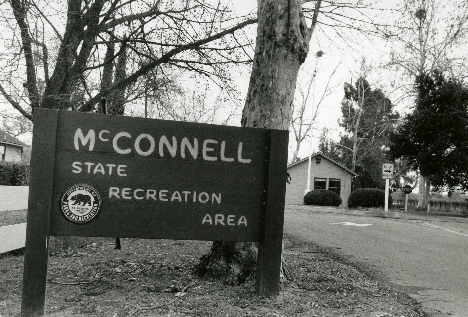 McConnell State Recreation 75th Anniversary Sign from 1989