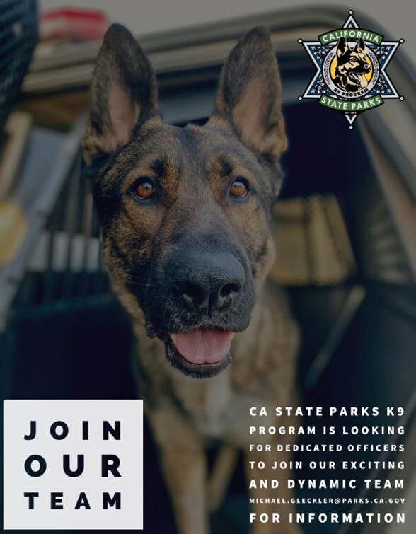 State Parks K9 Program Recruiting Officers