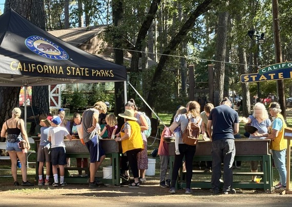 Nevada County Fait Gold Panning Demonstration Booth California State Parks