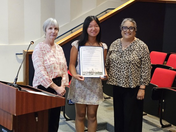 Student award National History Day in California State Historical Resources Commission Parks