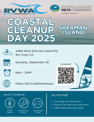 Flyer for Sherman Island Cleanup