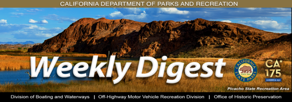 California 175 Anniversary Weekly Digest Masthead Summer Picacho