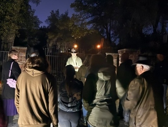 Shasta State Historic Park Cemetery Tour Nighttime