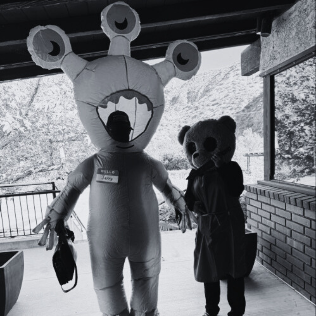 RMC Executive Officer, Mark Stanley, in an Inflatable Alien Costume (AKA A Potential Ghost Sighting)