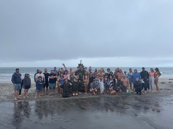 Cardiff State Beach First Day Polar Plunge