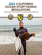 2026 Ocean Sport Fishing Regulations cover. CDFW image