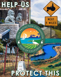 Montage of Delta images with words, "Help us protect this"