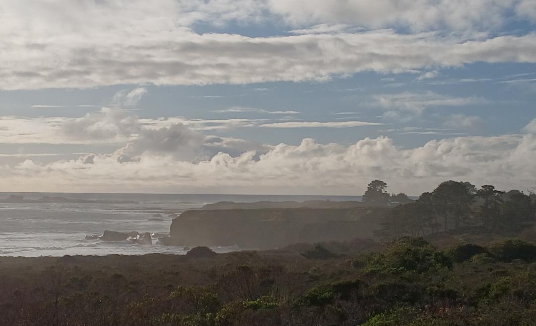Ano Nuevo State Park Clouds and Coastline